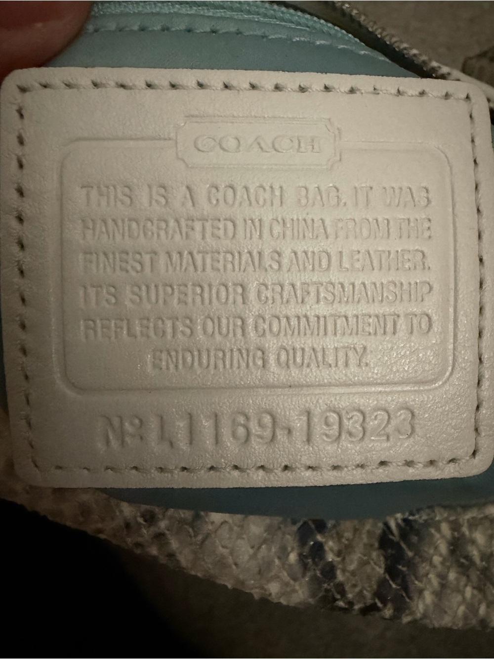Coach Kristin Embossed Python Round Snakeskin - Picture 5 of 7